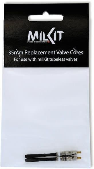 MILKIT Ventileinsatz Ersatz Valve Cores - 35 mm Schwarz Modell 2024
