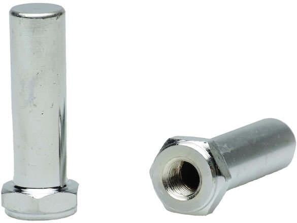 FollowMe Adapter Achsverlängerungsmutter M9x1 - ein Paar Silber Modell 2024