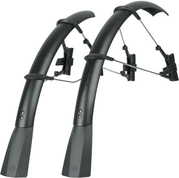 SKS Raceblade Pro XL Schutzblech-Set, 28", schwarz, für 25-32 mm Reifen, Aero-Gabeln, Scheibenbremsen, Quick-Release, langer Spoiler, top Spritzschut