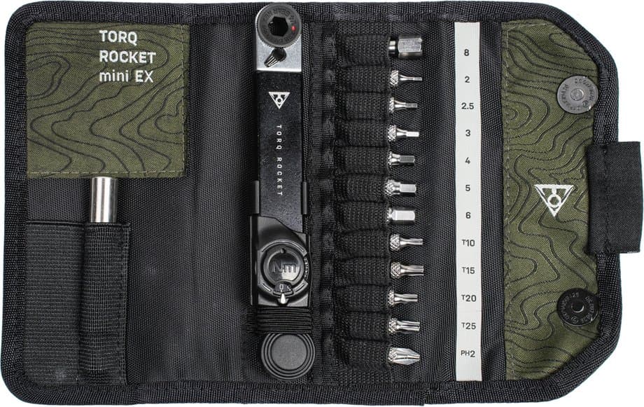Topeak Torq Rocket mini EX Mini Drehmoment Ratschen-Set 2-10 Nm Schwarz Modell 2026