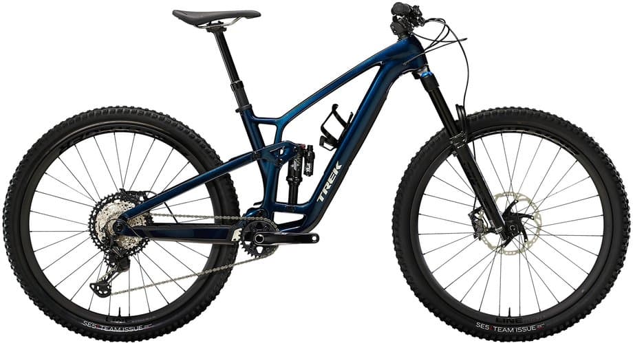 Trek Fuel EX 9.8 XT Gen 6 Blau Modell Aktion