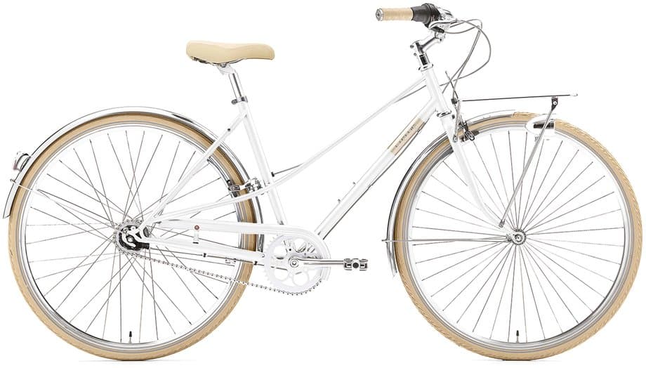 Creme Caferacer Lady Solo Weiß Modell Aktion