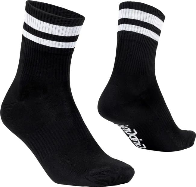 GRIPGRAB Original Stripes Crew Sommer Socken Schwarz Modell 2024