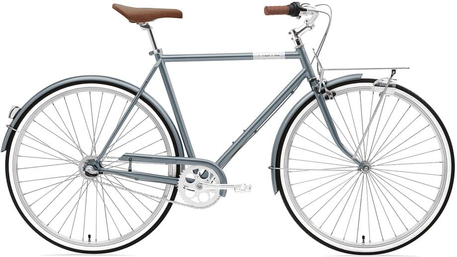 Creme Caferacer Man Uno Blau Modell Aktion