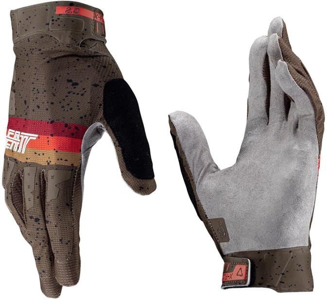 Leatt MTB 2.0 X-Flow Langfinger Handschuhe Braun Modell 2025