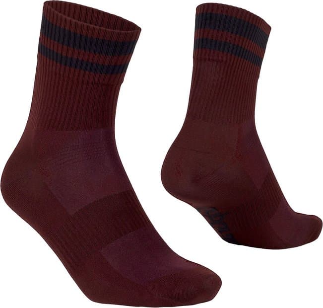 GRIPGRAB Original Stripes Crew Sommer Socken Rot Modell 2024