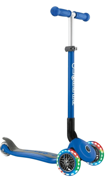 Globber Primo Foldable PLUS Lights, mit Leuchtrollen Blau Modell 2024