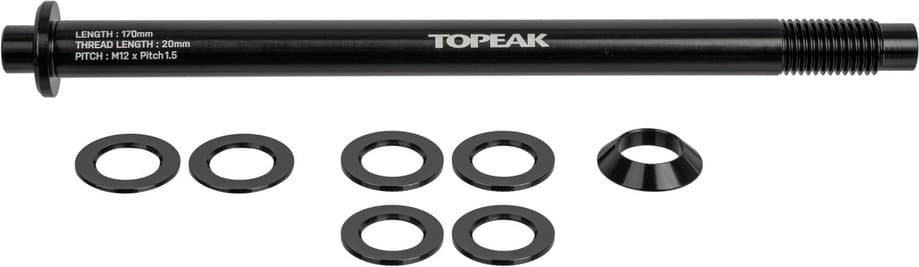 Topeak Steckachse für Zi:RAK Gepäckträger M12x1,5mm Schwarz Modell 2026