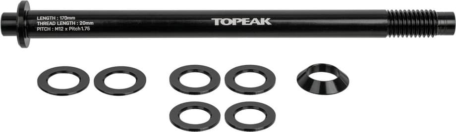 Topeak Steckachse für Zi:RAK Gepäckträger M12x1,75mm Schwarz Modell 2026