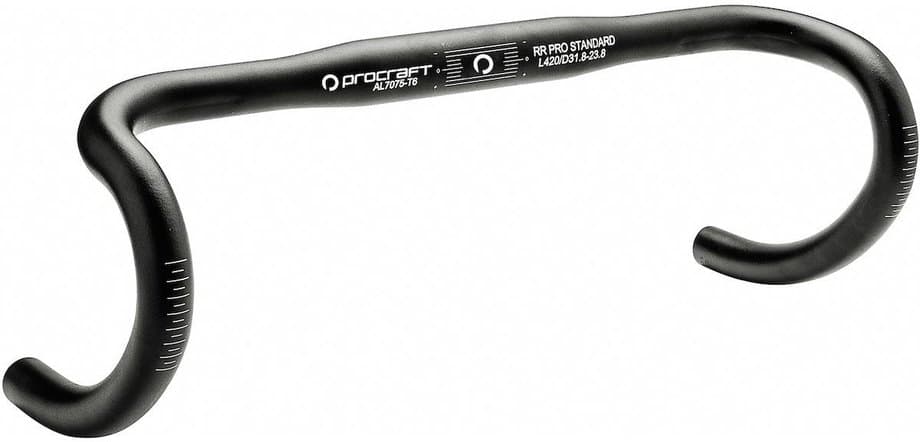 Procraft RR Pro Standard Aluminium Rennrad Lenker - 31,8 mm Schwarz Modell Aktion