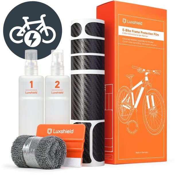 Luxshield Rahmenschutzfolie E-Bike Universal 20-Teilig Schwarz Modell 2024
