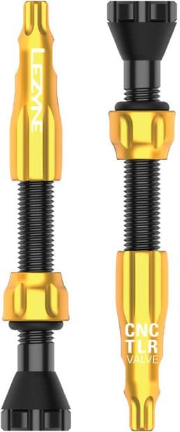 Lezyne Tubeless Ventil CNC Aluminium SV - 44 mm Gold Modell Aktion