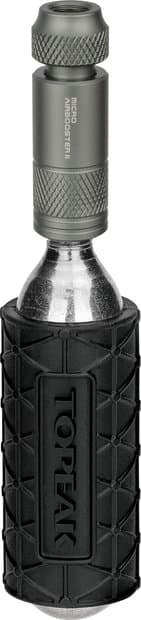 Topeak Micro Airbooster II CO2-Minipumpe inkl. 16g Kartusche Grau Modell 2026