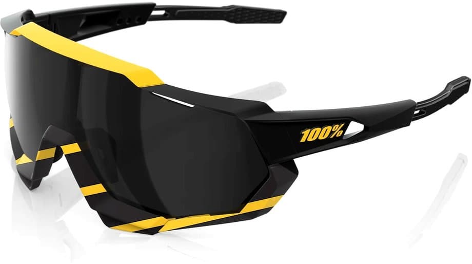 100 Percent Speedtrap Soft Tact Hazard / Black Mirror Lens Schwarz Modell Aktion