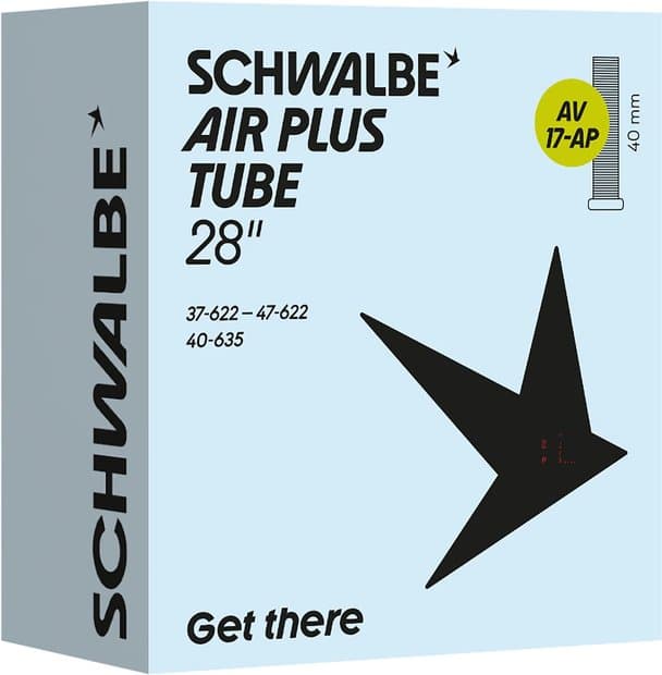 Schwalbe AV17-AP Air Plus Schlauch 28 Zoll - 40 mm Schwarz Modell 2026