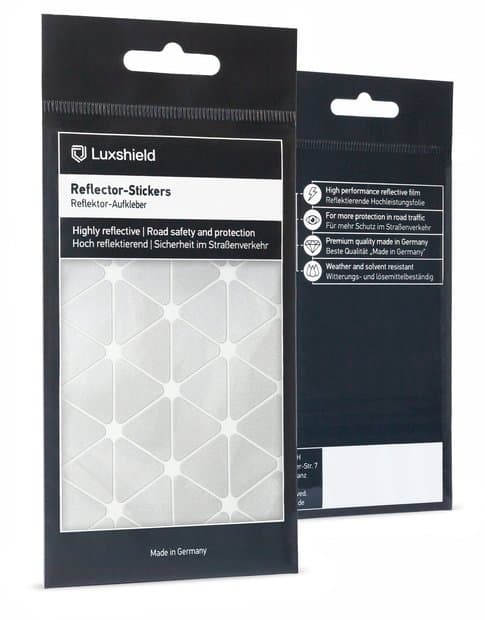 Luxshield Reflektoren Aufkleber Dreiecke Klein Silber Modell 2024