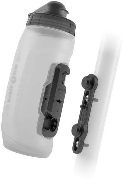 Fidlock Twist Trinkflasche 590 mit Bike Base Flaschenhalter Transparent Modell 2026