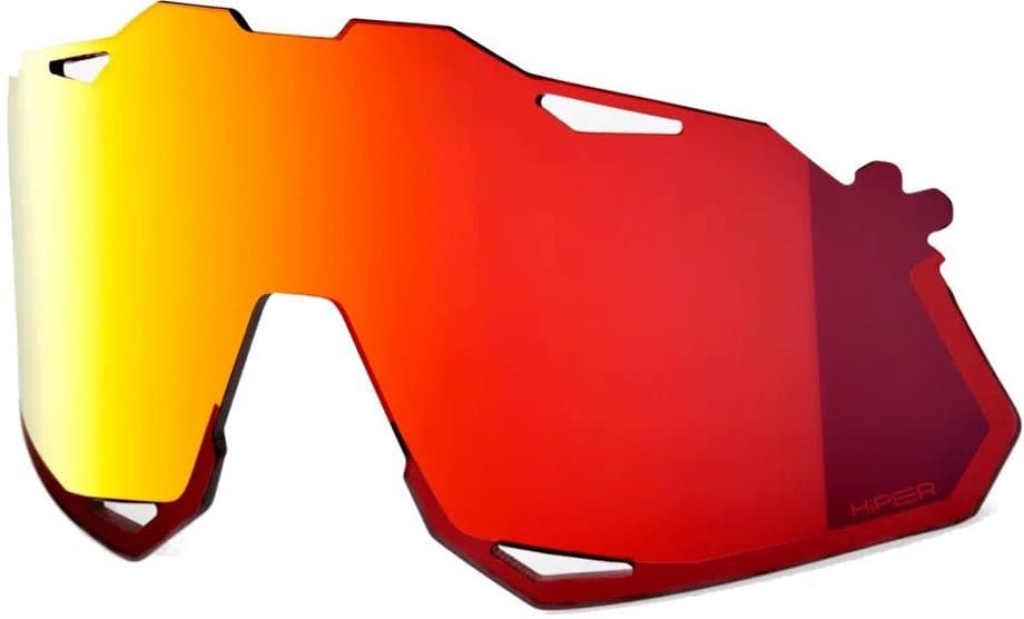 100 Percent Hypercraft XS Ersatzglas - HiPER Polycarbonat Red Rot Modell 2025