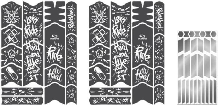 Unleazhed Rahmenschutzfolie Kids BPK01 Ride It white matt Weiß Modell 2026