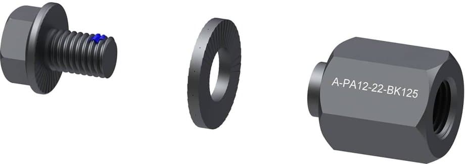 Qeridoo Polygonadapter - M12x1,25 Schwarz Modell 2025