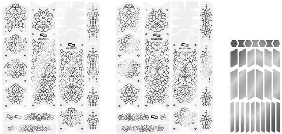 Unleazhed Rahmenschutzfolie Kids BPK01 Filigree black glossy Schwarz Modell 2026