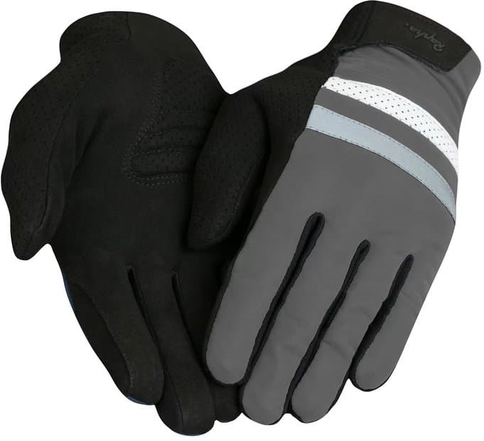 RAPHA Brevet Reflective Gloves Schwarz Modell 2024