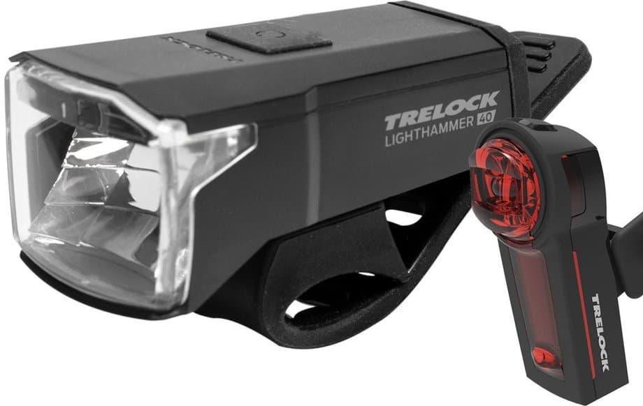 Trelock LS 440 Lighthammer / LS 740 Vector USB Beleuchtungsset StVZO Schwarz Modell 2026