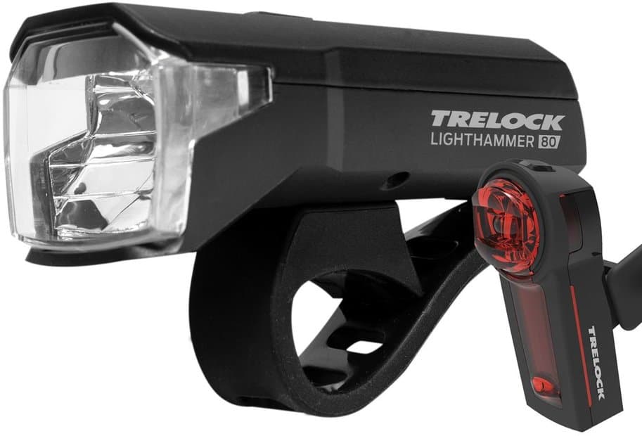 Trelock LS 480 Lighthammer / LS 740 Vector USB Beleuchtungsset StVZO Schwarz Modell 2026