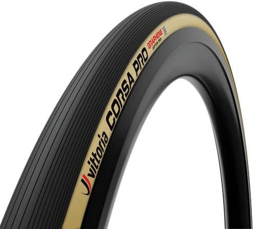 Vittoria Corsa Pro 28x1,3 Zoll (32-622) fold TLR 32 tan-black - Tubeless-Ready Rennradreifen mit Top-Grip