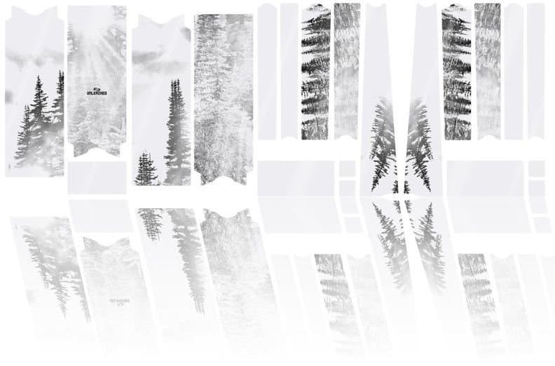 Unleazhed Rahmenschutzfolie Gravelbike BPG01 Forest black matt Schwarz Modell 2026