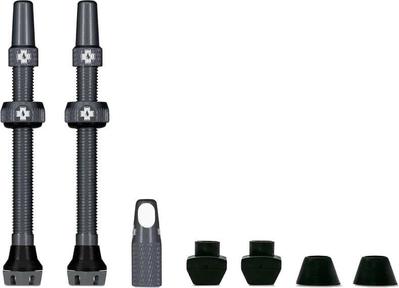 Muc-Off Tubeless Valve Kit V2 Universal for MTB & Road Grau Modell 2026