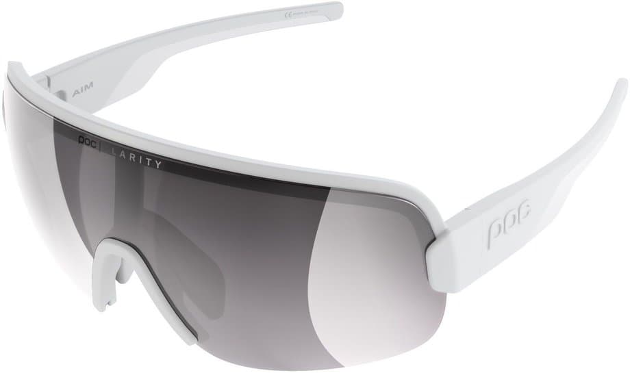 POC Aim - Hydrogen White/Clarity Road/Sunny Silver Weiß Modell 2026