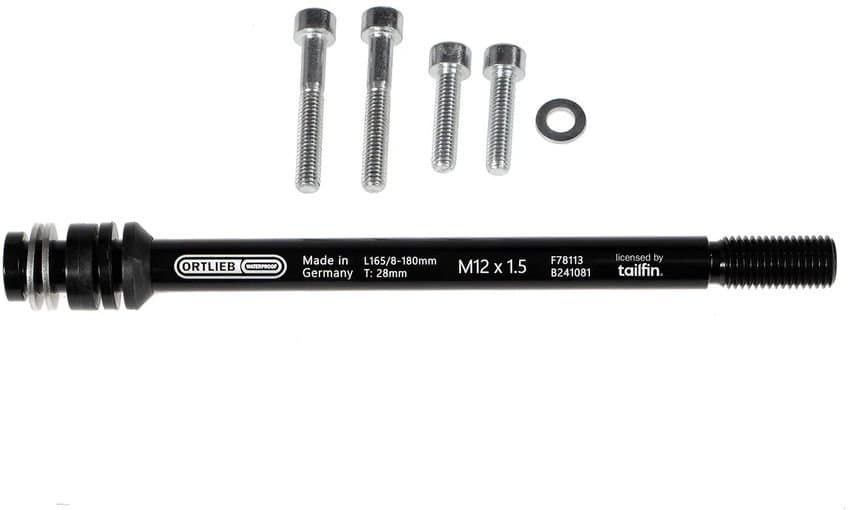 Ortlieb Thru Axle M6-Connector Steckachsen Adapter M12x1.5 Schwarz Modell 2026