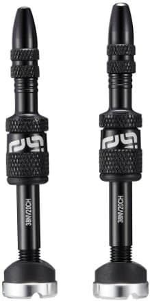 ETHIRTEEN Quick Fill Tubeless Presta Ventile 23-30mm - 2 Stück Schwarz Modell 2024