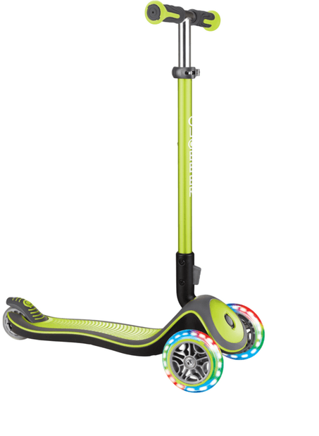 Globber Elite Deluxe Lights, mit Leuchtrollen Grün Modell 2024