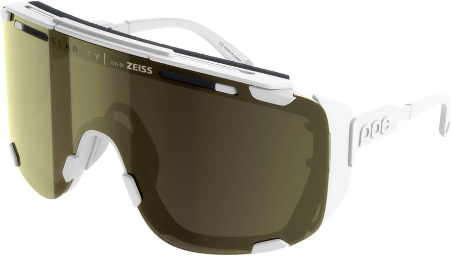 POC Devour Glacial - Hydrogen White/Clarity Universal/Sunny Gold Weiß Modell 2025