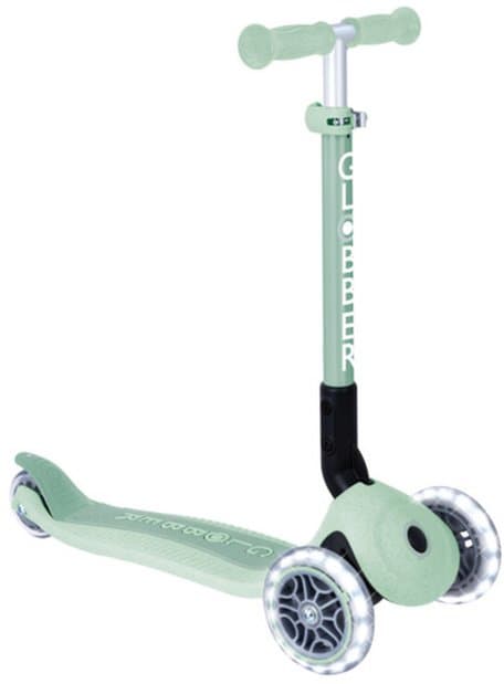 Globber Junior Foldable Lights Eco, mit Leuchtrollen Grün Modell 2024