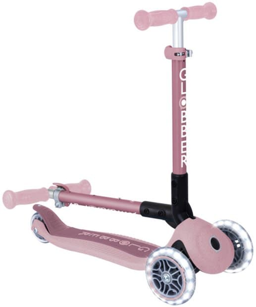 Globber Junior Foldable Lights Eco, mit Leuchtrollen Lila Modell 2024
