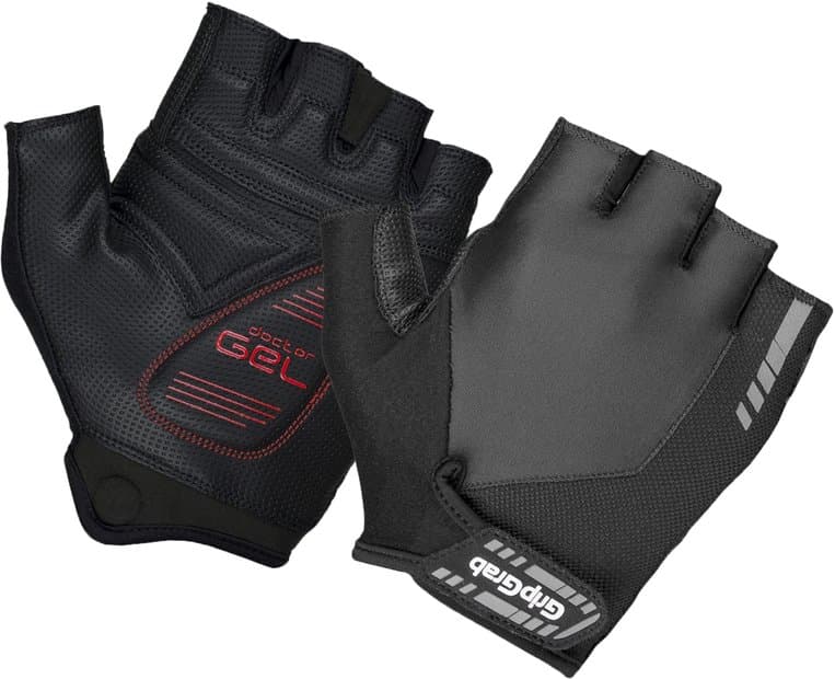 GRIPGRAB ProGel Padded Kurzfinger Handschuhe Schwarz Modell Aktion
