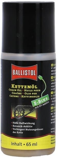 Ballistol E-Bike Kettenöl, Tropfflasche - 65ml Schwarz Modell 2025