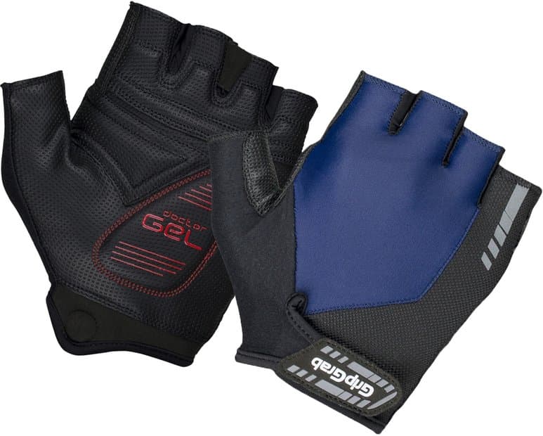 GRIPGRAB ProGel Padded Kurzfinger Handschuhe Blau Modell Aktion