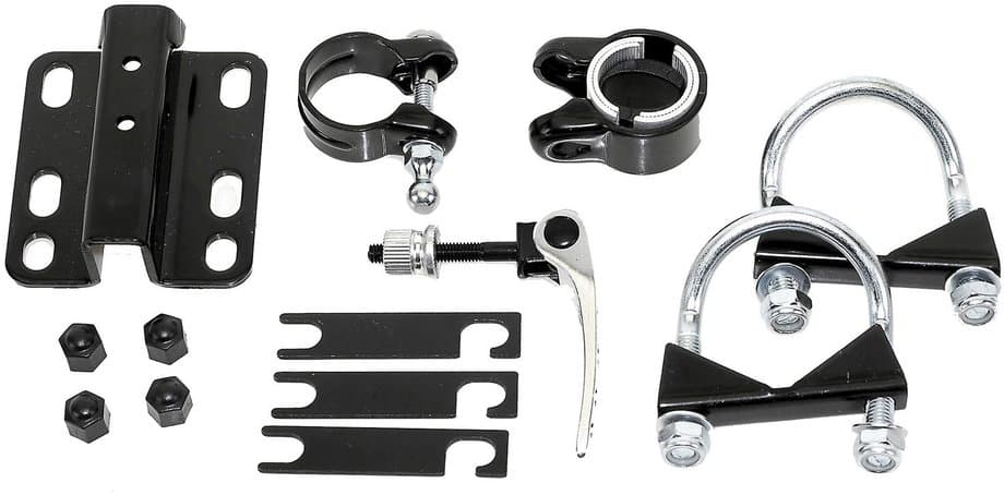 Trailgator Adapter-Set für Steuersatzrohr bis Ø 45 mm Schwarz Modell 2026