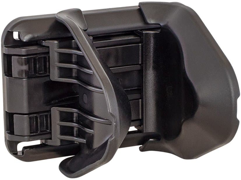 HIPLOK Jaw Wanderhalterung Schwarz Modell Aktion