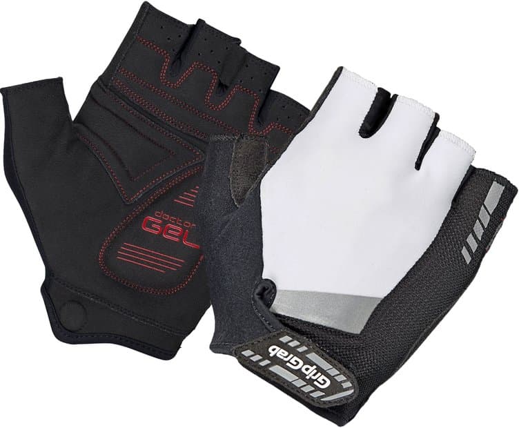 GRIPGRAB SuperGel Padded Kurzfinger Handschuhe Weiß Modell Aktion