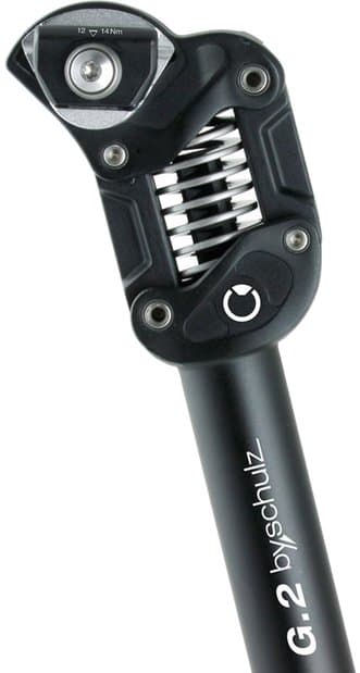 BYSCHULZ Federsattelstütze G.2 - 31,6 x 350mm Schwarz Modell 2024