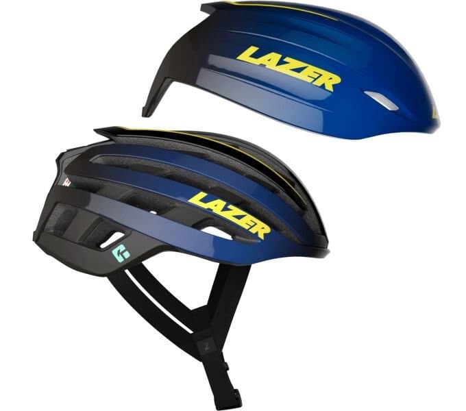 Lazer Z1 KinetiCore - Tour de France Edition inkl. Aeroshell Blau Modell 2024