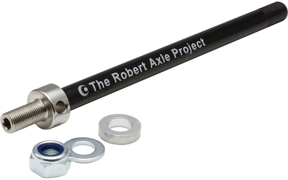 ROBERTAXLE Kid Axle - Steckachse für Fahrradanhänger M12x1.5 Schwarz Modell 2024