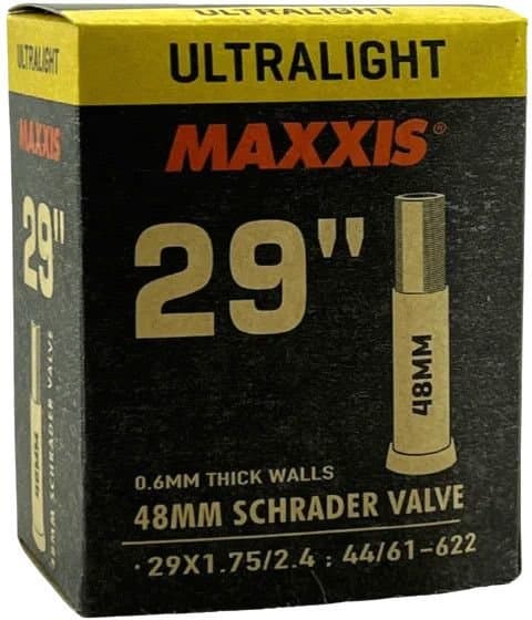 Maxxis UltraLight Schlauch 29x1.75/2.40 AV - 48 mm Schwarz Modell 2025
